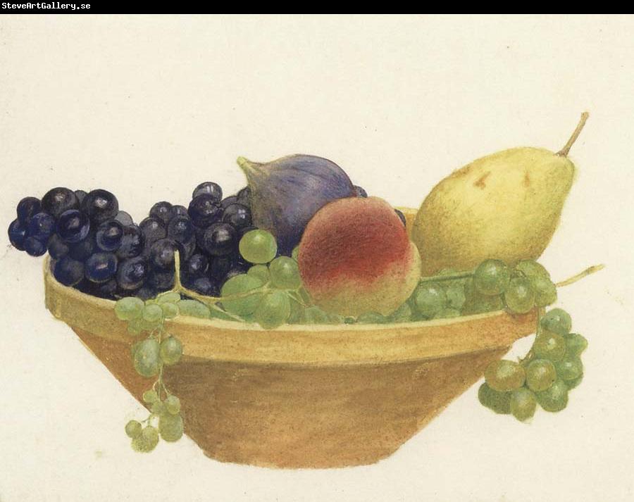 Joseph E.Southall Study of a Bowl of Fruit
